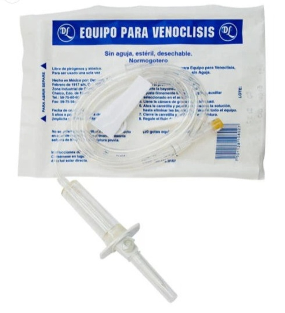 EQUIPO PARA VENOCLISIS NORMOGOTERO DL*