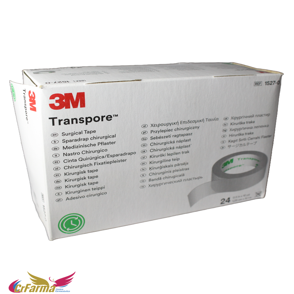 CINTA TRANSPORE 1/2" 1.25CMX9.1M *