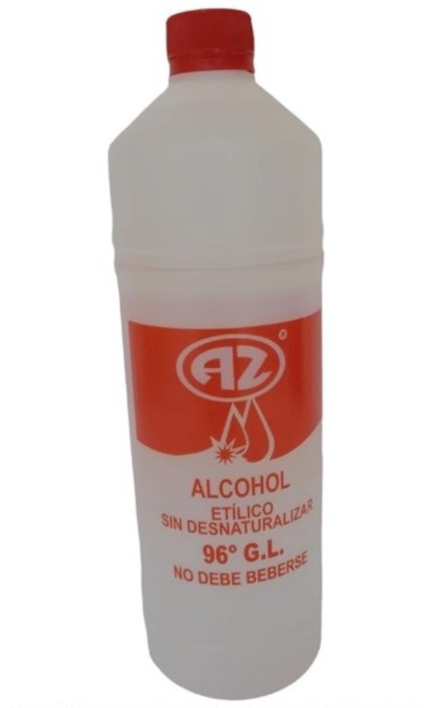 ALCOHOL ETÍLICO (ROJO) 96° 1 LTS*