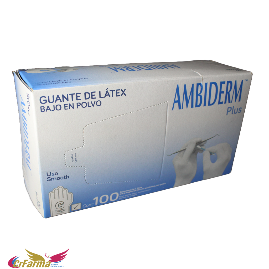 GUANTE NO ESTÉRIL GRANDE PLUS C/100*