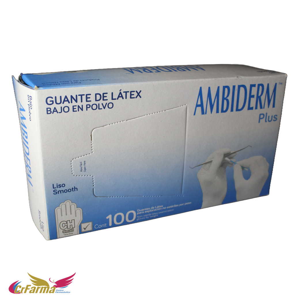 GUANTE NO ESTÉRIL PLUS CHICO C/100*