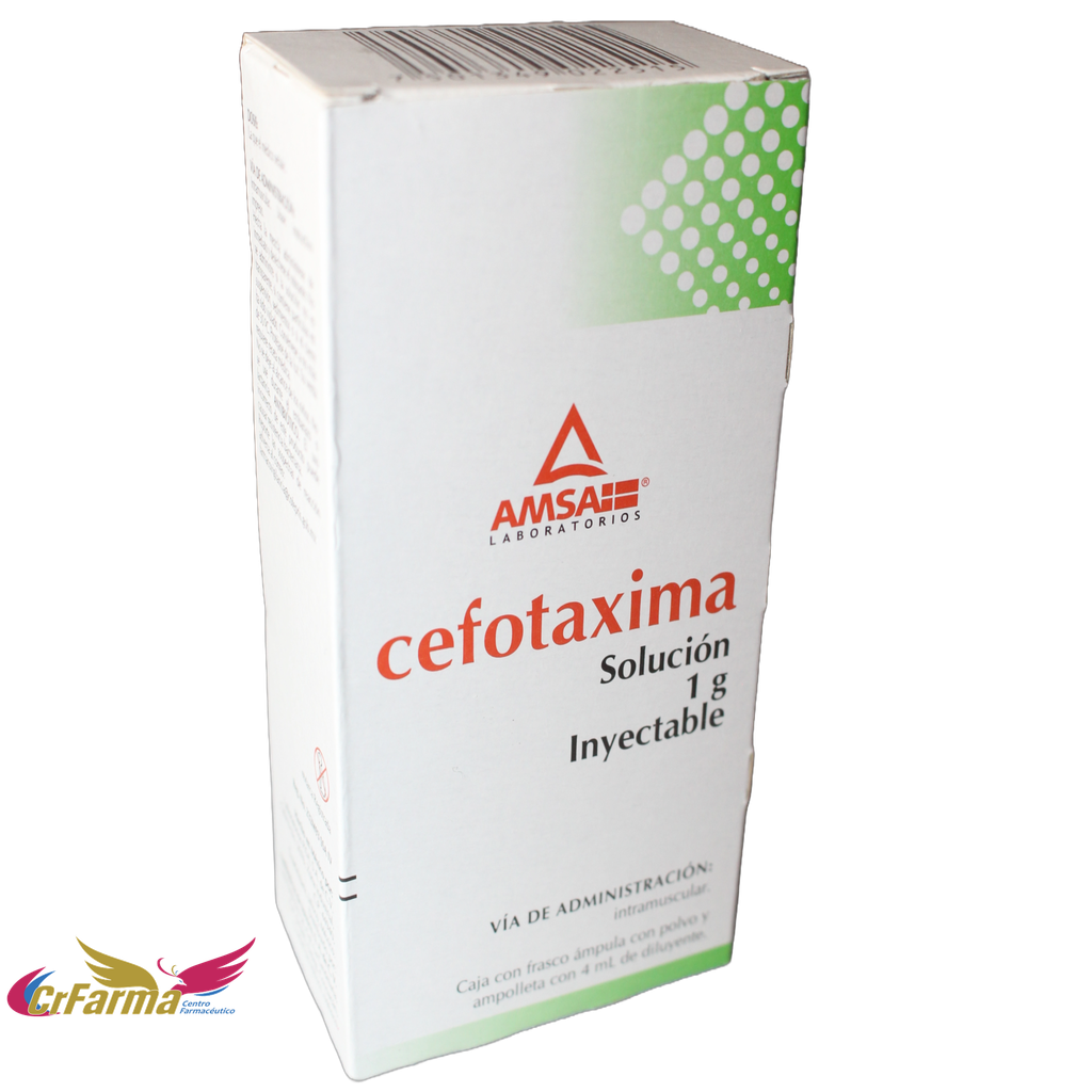 CEFOTAXIMA 1G SOL INY 4ML C/1AMP