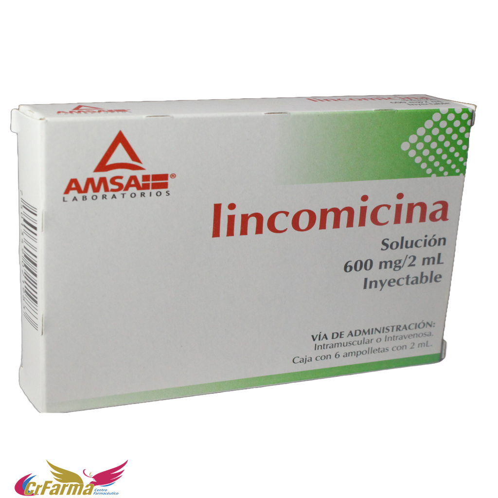 LINCOMICINA 600 MG SOL INY C/6 AMPOLLETAS