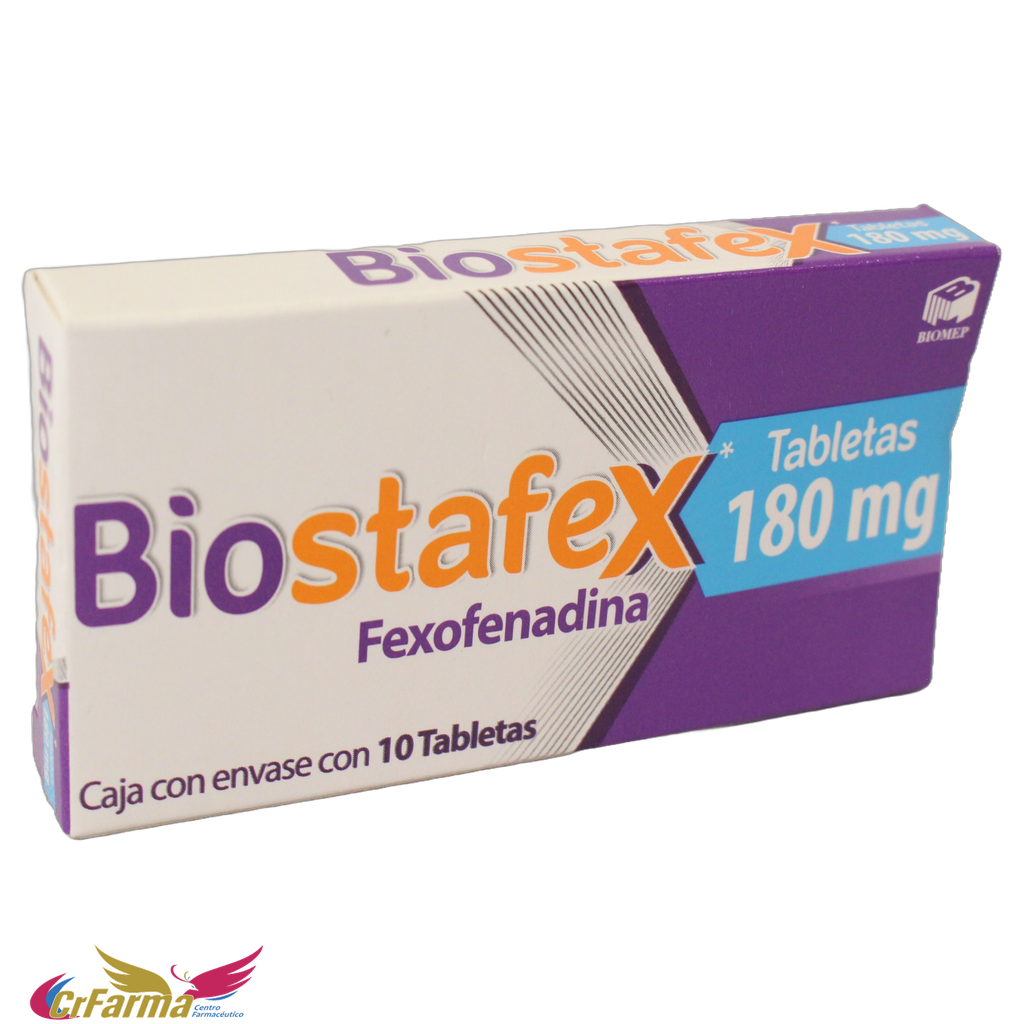 BIOSTAFEX 180 MG C/10 TABLETAS