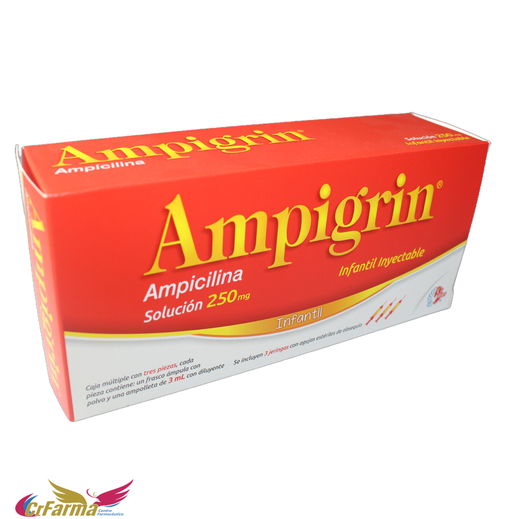 AMPIGRIN INFANTIL SOL. INY 3 AMPTAS C/JERINGAS