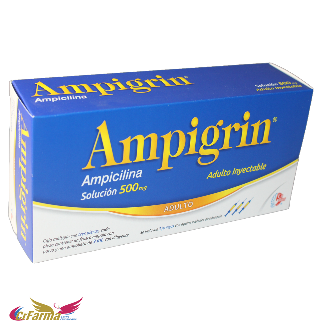 AMPIGRIN ADULTO SOL. INY. 3 AMP Y JERINGA