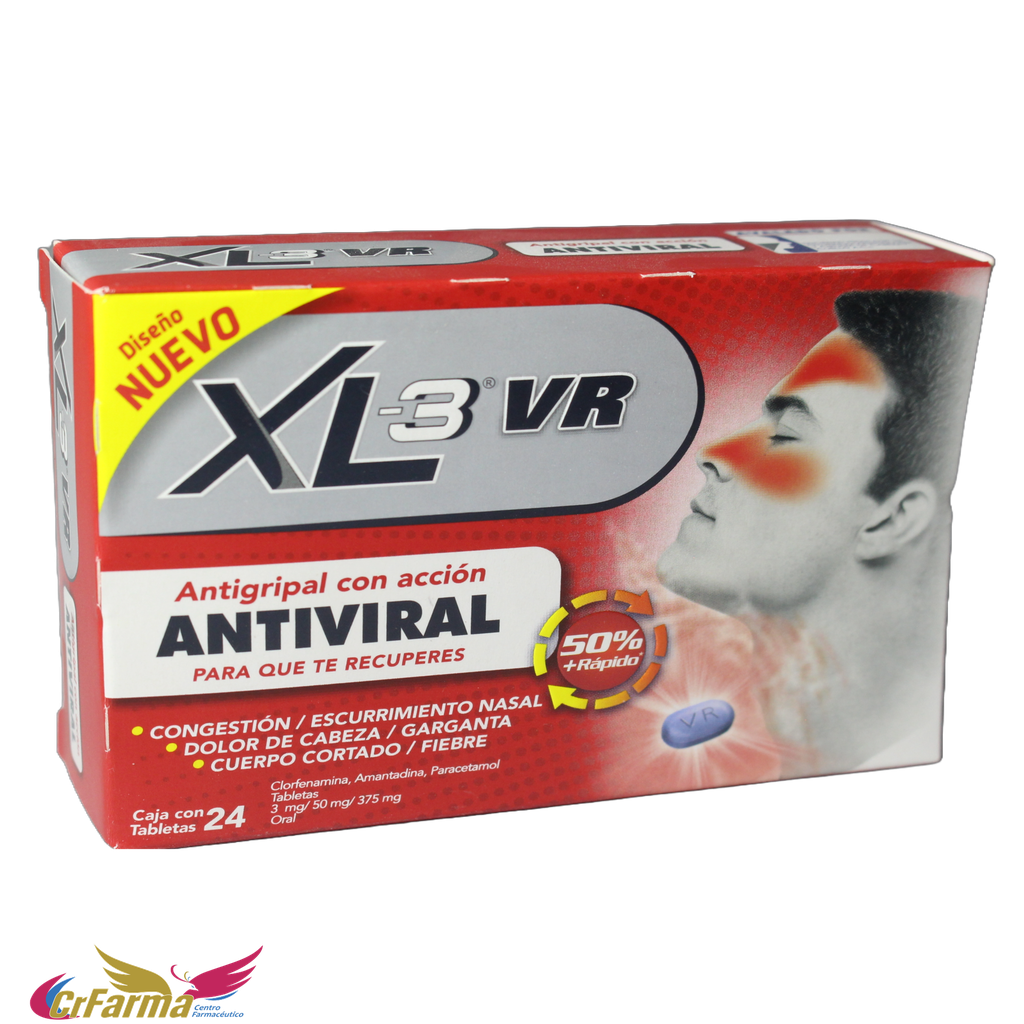 XL-3 VR ANTIVIRAL CAJA C/24 TABLETAS