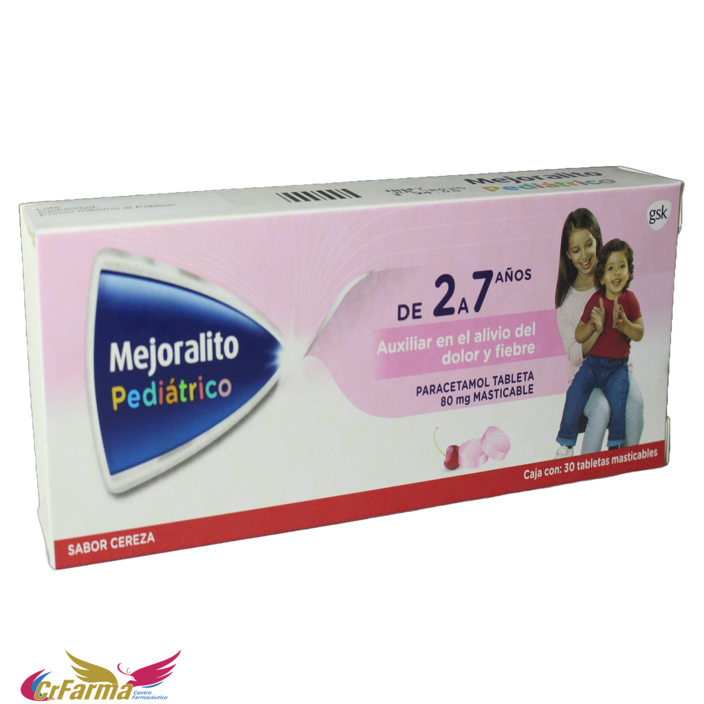 MEJORALITO PEDIÁTRICO C/30 TABLETAS MASTICABLES