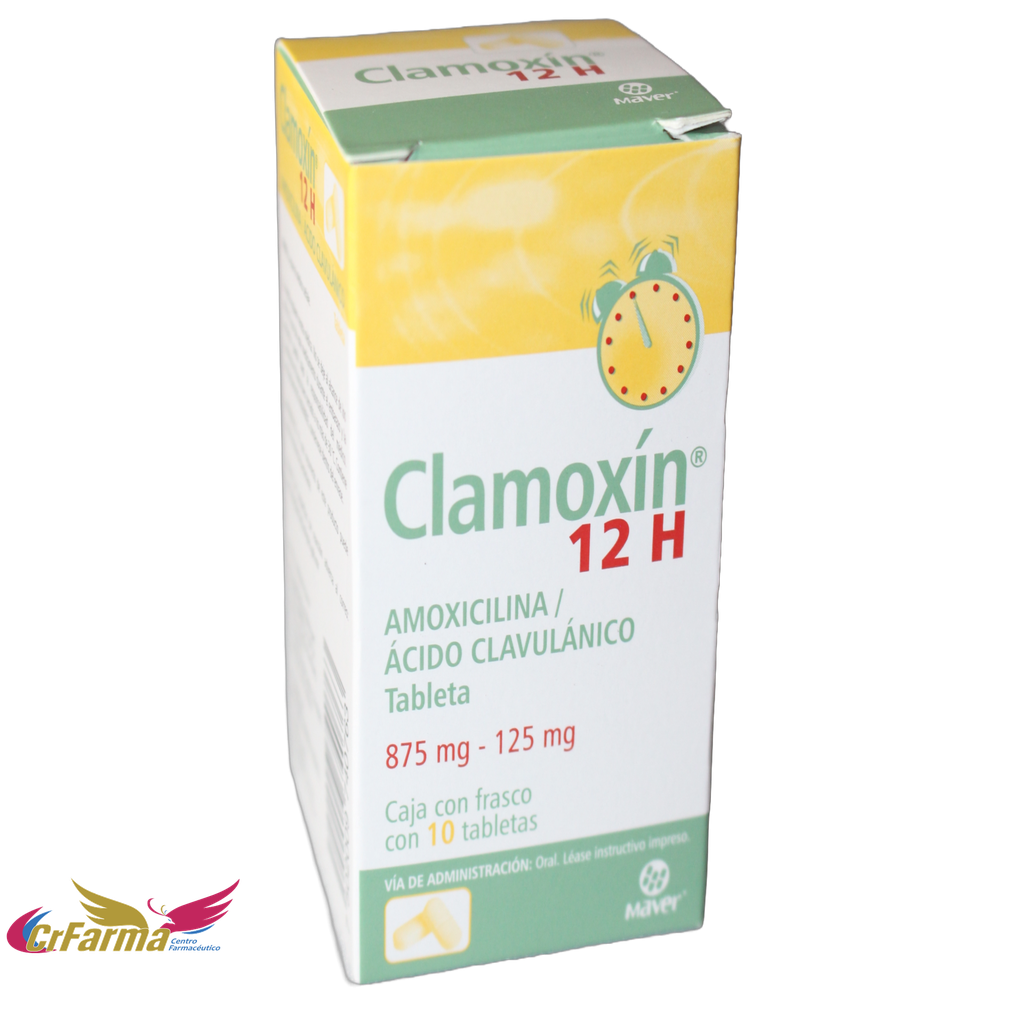 CLAMOXIN 875/125MG 12 H C/10 TABLETAS