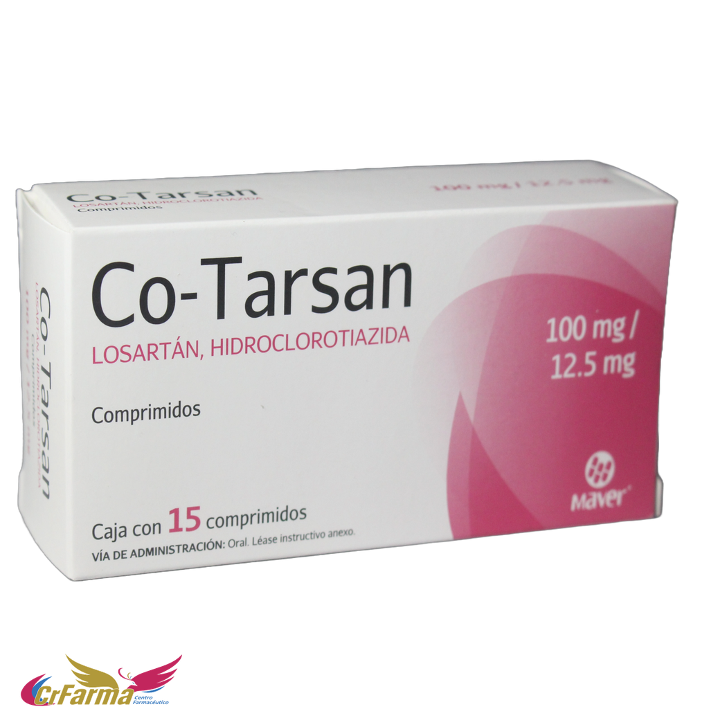 CO-TARSAN 100/12.5 MG C/15 COMPRIMIDOS