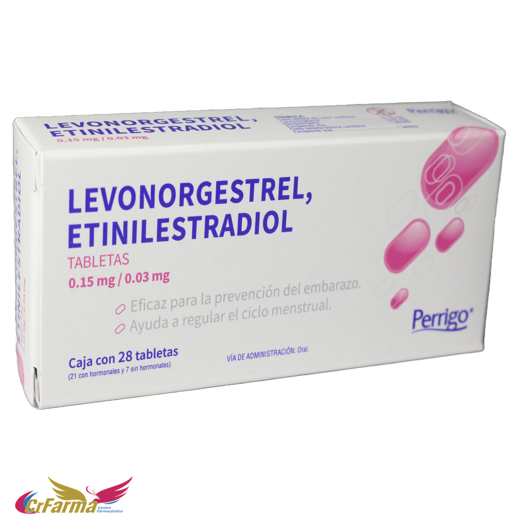 LEVONORGESTREL/ETINILESTRADIOL C/28 TABLETAS