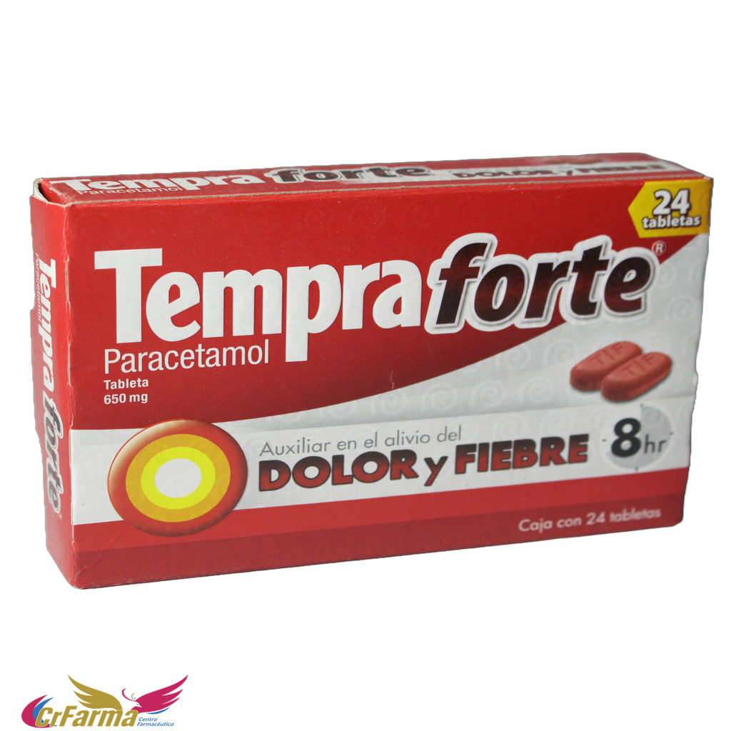 TEMPRA FORTE 650 MG C/24 TABLETAS