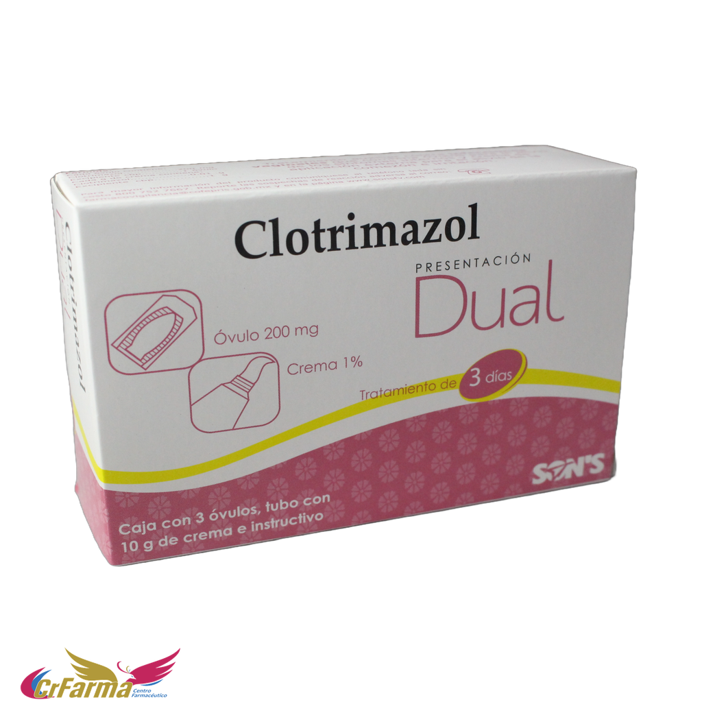 CLOTRIMAZOL DUAL CREMA TUBO Y 3 ÓVULOS