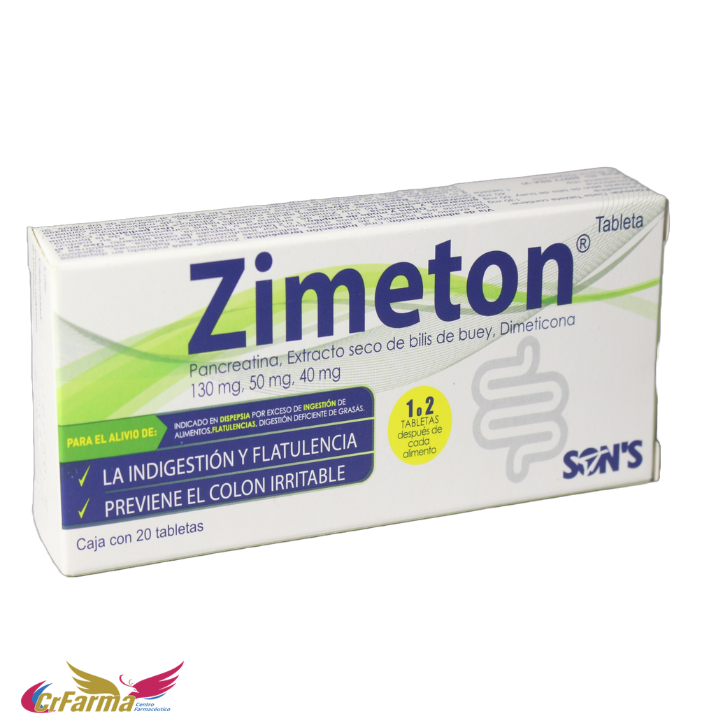 ZIMETON C/20 TABLETAS