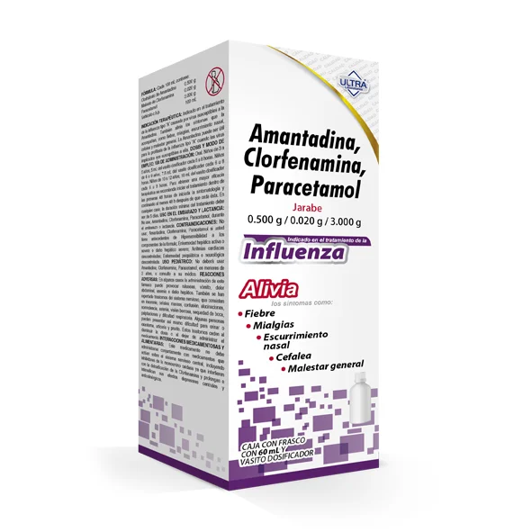 AMANTADINA/CLORFENAMINA/PARACETAMOL JARABE 60 ML