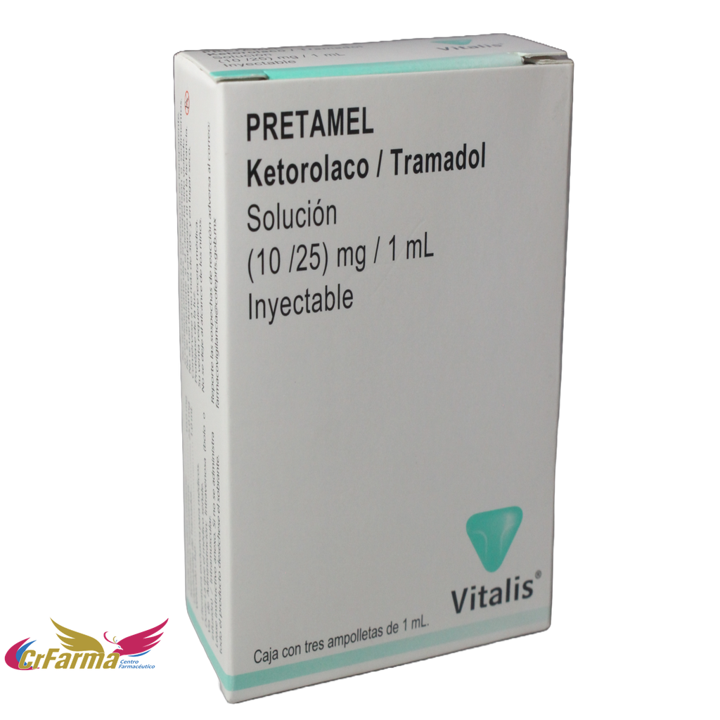 PRETAMEL SOL INY C/3 AMP