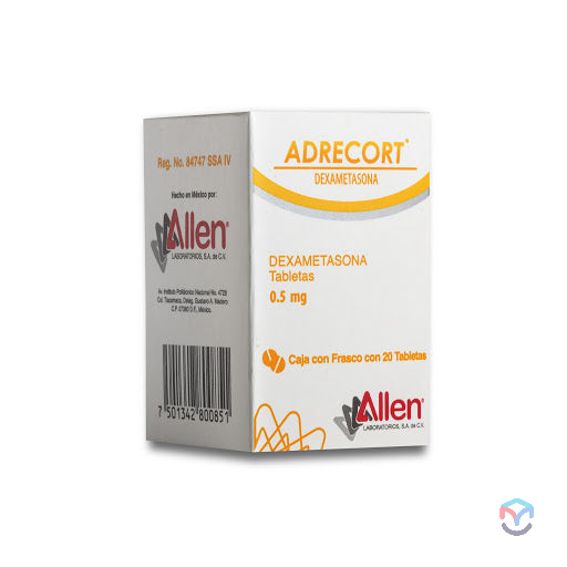 ADRECORT 0.5 MG C/20 TABLETAS