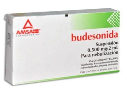 BUDESONIDA SUSP 0.500 MG P/NEBULIZACIÓN C/5 ÁMPULAS