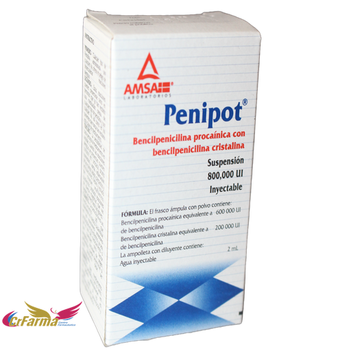 PENIPOT 800,000 UI SOL INY C/1 AMPOLLETA