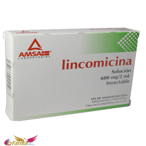 LINCOMICINA 600 MG SOL INY C/6 AMPOLLETAS