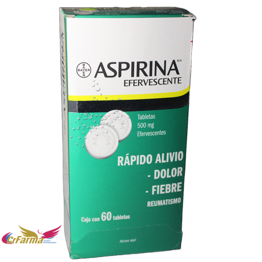 ASPIRINA EFERVESCENTE C/60 TABLETAS