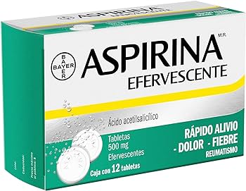 ASPIRINA EFERVESCENTE C/12 TABLETAS