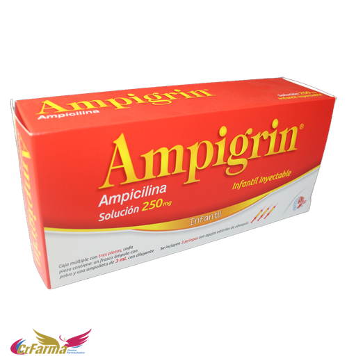 AMPIGRIN INFANTIL SOL. INY 3 AMPTAS C/JERINGAS