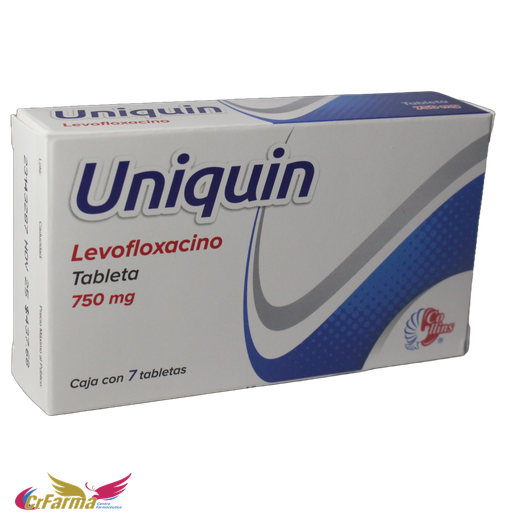 UNIQUIN 750 MG C/7 TABLETAS