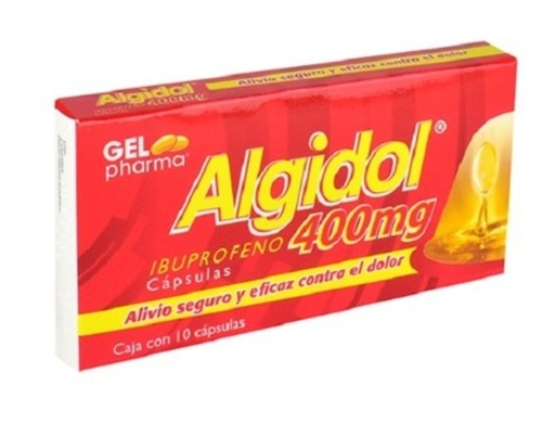 ALGIDOL 400 MG C/10 CAPSULAS