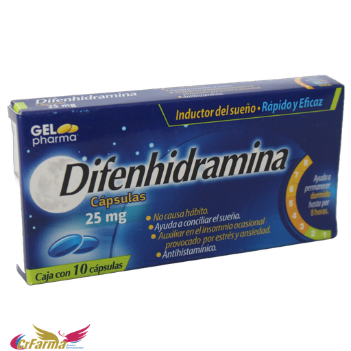 DIFENHIDRAMINA C/10 CÁPSULAS