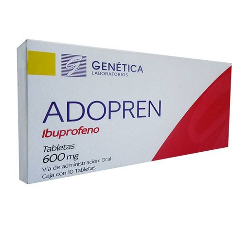 ADOPREN 600 MG C/10 TABLETAS