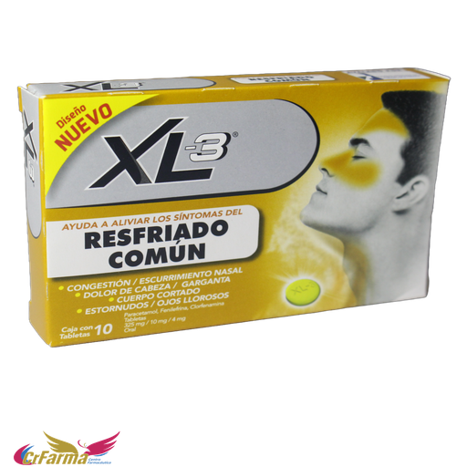 XL-3  RESFRIADO COMÚN C/10 TABLETAS