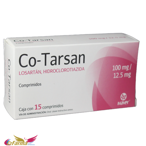 CO-TARSAN 100/12.5 MG C/15 COMPRIMIDOS