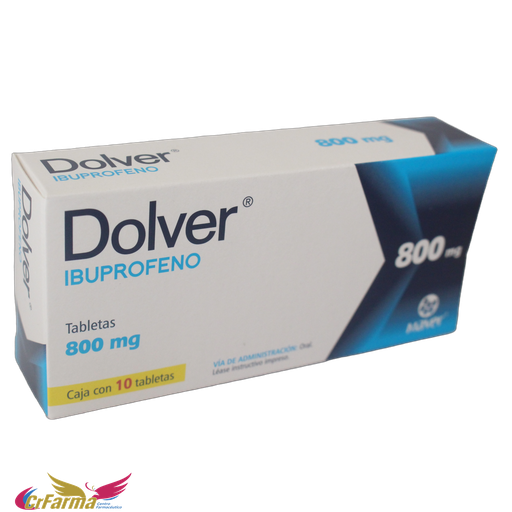DOLVER 800 MG C/10 TABLETAS