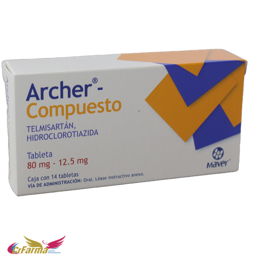 ARCHER-COMPUESTO 80/12.5MG C/14 TABLETAS