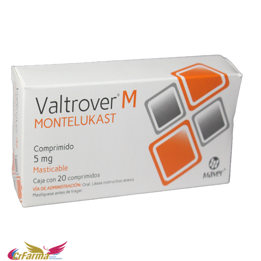 VALTROVER M 5 MG MASTICABLE C/20 COMPRIMIDOS