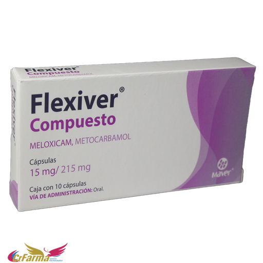 FLEXIVER COMPUESTO 15 MG C/10 CAPSULAS