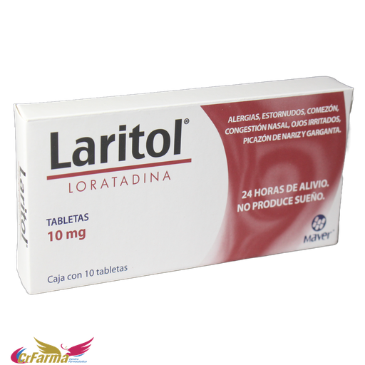 LARITOL 10 MG C/ 10 TABLETAS