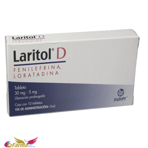 LARITOL D C/10 TABLETAS