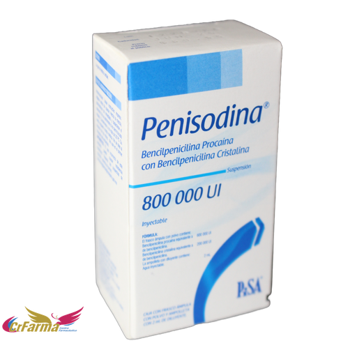 PENISODINA SOL. INY. 800,000 U. C/1 AMP