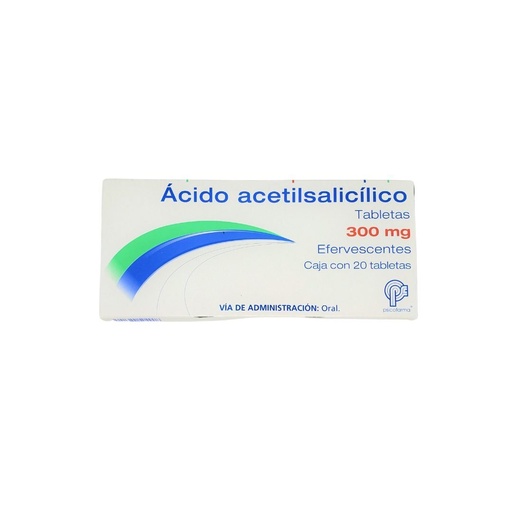 ACIDO ACETILSALICILICO 300 MG C/20 TABLETAS