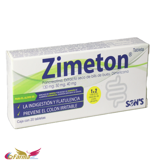 ZIMETON C/20 TABLETAS