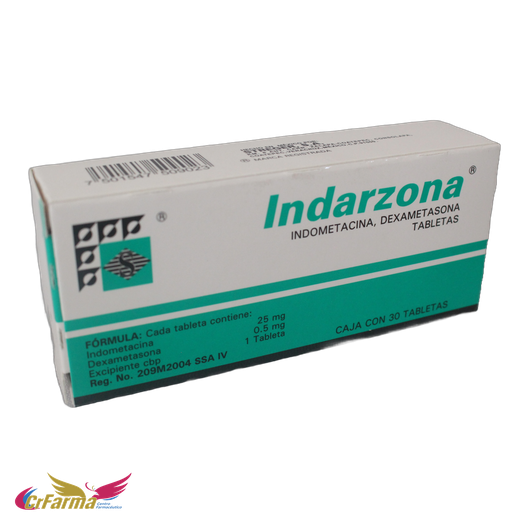 INDARZONA C/30 CÁPSULAS 250/.5 MG