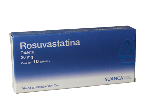ROSUVASTATINA 20 MG C/10 TABLETAS