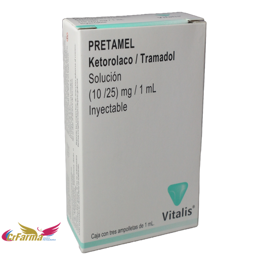 PRETAMEL SOL INY C/3 AMP