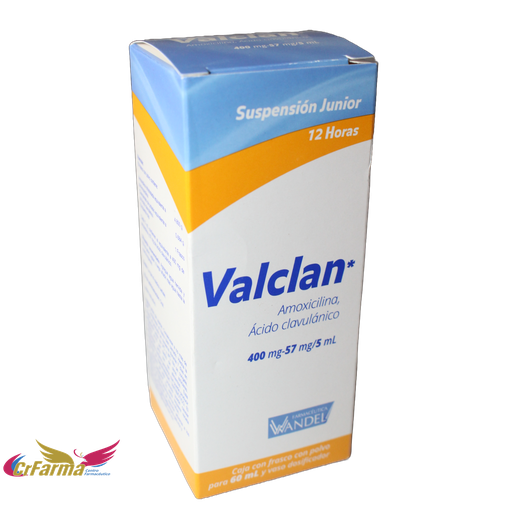 VALCLAN SUSP JUNIOR 12H 400/57 MG